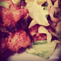 gomoe's cooksnap of when they made 塩麹唐揚げとキャベツの柚子胡椒マヨ和え♥.