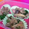 maasakob's cooksnap of when they made ★ほうれん草とｷﾉｺのｵｲﾏﾖ炒め★.