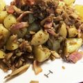 Ｏkazu's cooksnap of when they made じゃがいもとマイタケベーコン炒め.