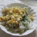 miyuki12's cooksnap of when they made 卵のっけ☆ニラチャーハン.