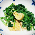 merry24's cooksnap of when they made ほうれん草とカリカリ油揚げの辛子マヨ和え.