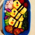 小林ハナ's cooksnap of when they made キャラ弁♡簡単みつばちさん.
