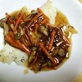 書セラピスト流香's cooksnap of when they made 鱈のムニエル☆塩こんぶあんかけ.
