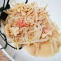 bichoku's cooksnap of when they made 節約＊もやしと高野豆腐の半生明太子炒め.