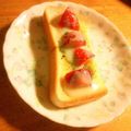 komugiko4's cooksnap of when they made *苺と抹茶no和スイーツトースト*.