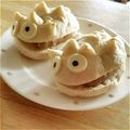 みっくママ's cooksnap of when they made ✿ロールパンにお顔付けちゃった✿.