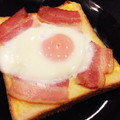 あーぽんすけ's cooksnap of when they made ヤマザキの目玉焼きトーストが食べたくて.