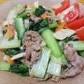 クックHBQ370☆'s cooksnap of when they made 【時短10分】豚肉とチンゲン菜の中華炒め.