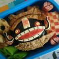 mokaTea's cooksnap of when they made 妖怪ウォッチ キャラ弁 どんどろ.
