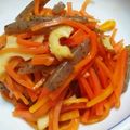 はぴこにゃん's cooksnap of when they made 常備菜に☆人参と蒟蒻のきんぴら.