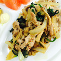 ジンベえちゃん's cooksnap of when they made ぶたとほうれん草のマスタードソテー☆.