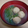 あいりさん's cooksnap of when they made 鳥の肉団子と小松菜のスープ.