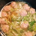 いちごちゃん、's cooksnap of when they made あったまる〜！白菜と肉団子と春雨のスープ.