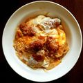 sanama0826's cooksnap of when they made 市販のカキフライで卵とじ.