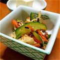 みつこ姉's cooksnap of when they made ササミとキュウリの塩昆布和え。.