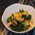 ジョングレ's cooksnap of when they made ホウレン草とベーコン卵炒め♪.