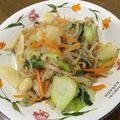 寛大LOVE's cooksnap of when they made チンゲンサイ・長芋・簡単美味しい炒め物.