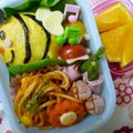 みかぱちこ's cooksnap of when they made オムライスでミツバチのキャラ弁.
