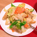 あもたもち's cooksnap of when they made 鶏肉と玉子と玉葱炒め.