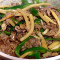 midori217's cooksnap of when they made 素不使用でも簡単本格♡青椒肉絲.