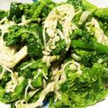 ☆こうへいママ☆'s cooksnap of when they made 菜の花とエノキの麺つゆ和え♪お弁当にも.