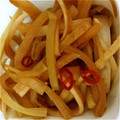 yuriko115's cooksnap of when they made 大根のかわのきんぴら.