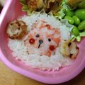 チーズまま's cooksnap of when they made 未年のおにぎり♪キャラ弁.