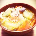 meshio's cooksnap of when they made 豚汁〜☆味噌煮込みうどん.