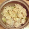 3yentown's cooksnap of when they made 土鍋であつあつ♪厚揚げ入りシュウマイ鍋.