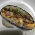 ata7yg94s's cooksnap of when they made 鶏ごぼうきんぴら卵のおにぎらず.
