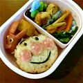 standardk's cooksnap of when they made 入園 簡単 キャラ弁＊アンパンマン.