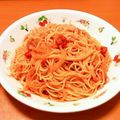 クック4X6BKA☆'s cooksnap of when they made トマツナ豆乳パスタ.