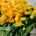 まめはん's cooksnap of when they made 簡単♪水菜と卵のオイスター炒め.
