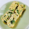 ジンベえちゃん's cooksnap of when they made ねぎとごま入りたまご焼き.
