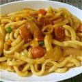 きょんこ87's cooksnap of when they made カレーのルーで焼うどん☆☆☆.