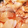 hoao's cooksnap of when they made 大根と豚バラ＊ピリ辛炒め＊ 味噌味.