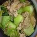 ★くまた★☆'s cooksnap of when they made 豚＊青梗菜入りでおうどん.