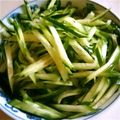 crystaI's cooksnap of when they made キュウリの簡単サラダ.