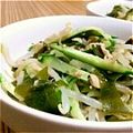 bb☆'s cooksnap of when they made もやし･きゅうり･わかめのツナサラダ.