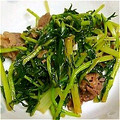 もんちもんち's cooksnap of when they made 牛こま切れ肉と水菜の炒め物.