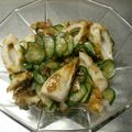 ナーちゃん's cooksnap of when they made 竹輪とキュウリの岩のり梅和え.
