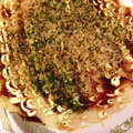 CocoMatsu's cooksnap of when they made ふわっと山芋入りイカお好み焼き.