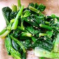 カフェ店員M子's cooksnap of when they made 簡単!シャキシャキ「ほうれん草ナムル」.