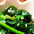 ♡らいおん♡'s cooksnap of when they made あっという間！簡単ほうれん草の胡麻和え＋.