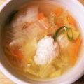 mugi918's cooksnap of when they made 手を汚さずに★生姜入り鶏団子のスープ.