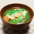 まあまま☆0403's cooksnap of when they made エンドウと厚揚げのおみそ汁♡♥♡.
