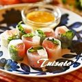 ついてるさとちゃん's cooksnap of when they made びんちょうまぐろの生春巻き.