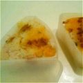 ＊kanakana＊'s cooksnap of when they made 梅+チーズのこんがり焼きおにぎり.