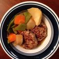 ビルメリー's cooksnap of when they made 和風煮込み♡高野豆腐ハンバーグ.