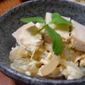 紫の薔薇と真珠。's cooksnap of when they made 高野豆腐と玉葱の玉子とじ.
